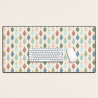 Boho Ornaments . Multicolor Desk Mat Gallery Image 1