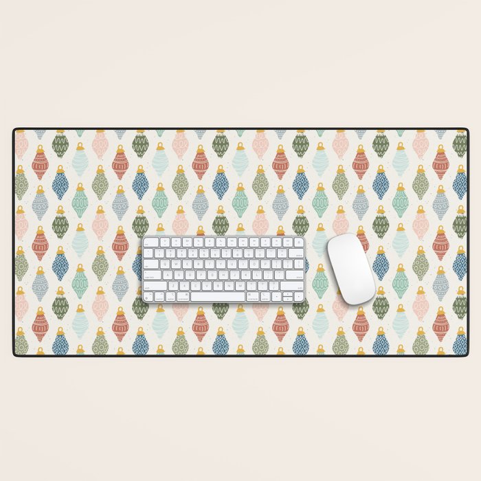 Boho Ornaments . Multicolor Desk Mat Gallery Image 1
