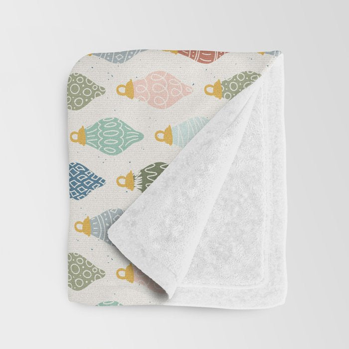 Boho Ornaments . Multicolor Throw Blanket Gallery Image 3