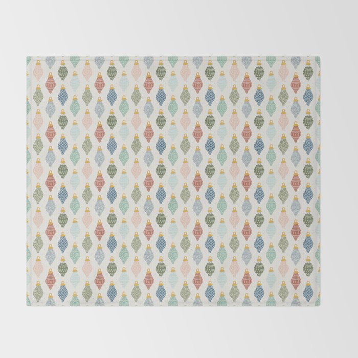 Boho Ornaments . Multicolor Throw Blanket Gallery Image 2