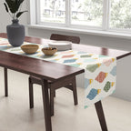 Boho Ornaments . Multicolor Table Runner Gallery Image 2