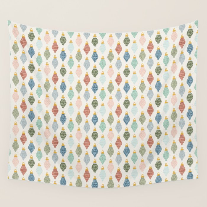 Boho Ornaments . Multicolor Wall Tapestry Gallery Image 1