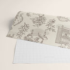 Chonky Cats Toile de Jouy Wrapping Paper Gallery Image 2