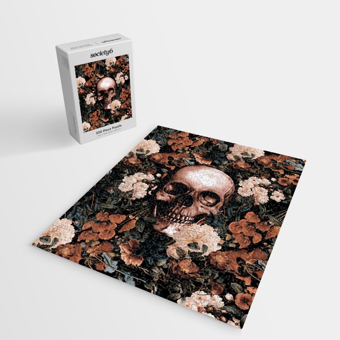 SKULL AND FLOWERS II Jigsaw Puzzle Gallery Image 2