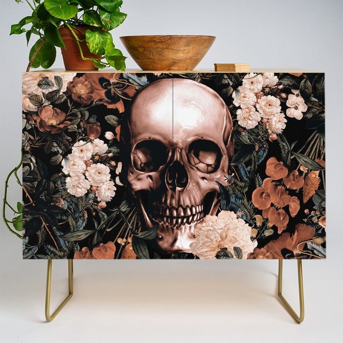 SKULL AND FLOWERS II Credenza Gallery Image 1