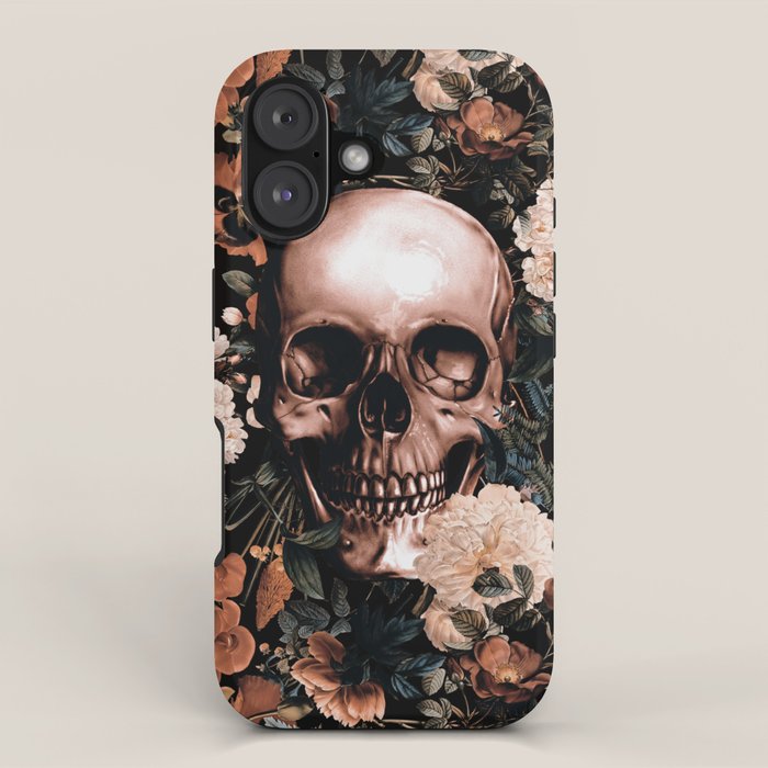 SKULL AND FLOWERS II iPhone Case Gallery Image 1