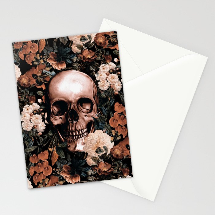 SKULL AND FLOWERS II Stationery Card Gallery Image 2
