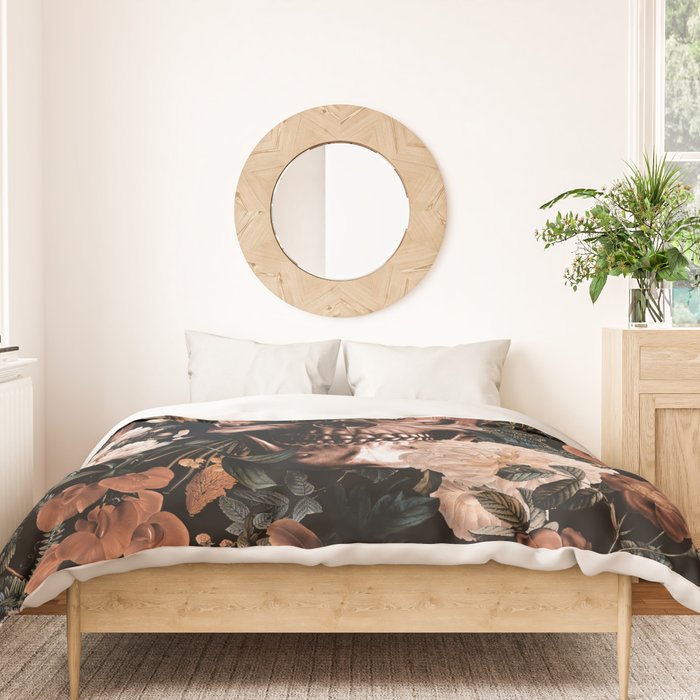 SKULL AND FLOWERS II Duvet Cover Gallery Image 3