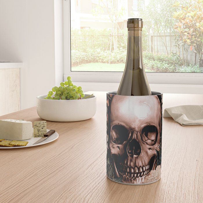 SKULL AND FLOWERS II Wine Chiller Gallery Image 4