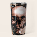 SKULL AND FLOWERS II Travel Mug Gallery Image 1