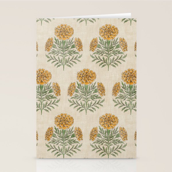 Marigold - golden yellow Stationery Card Gallery Image 1