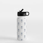 Hydrangea Block Print Water Bottle Gallery Image 1