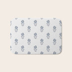 Hydrangea Block Print Bath Mat Gallery Image 1
