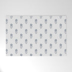 Hydrangea Block Print Welcome Mat Gallery Image 1