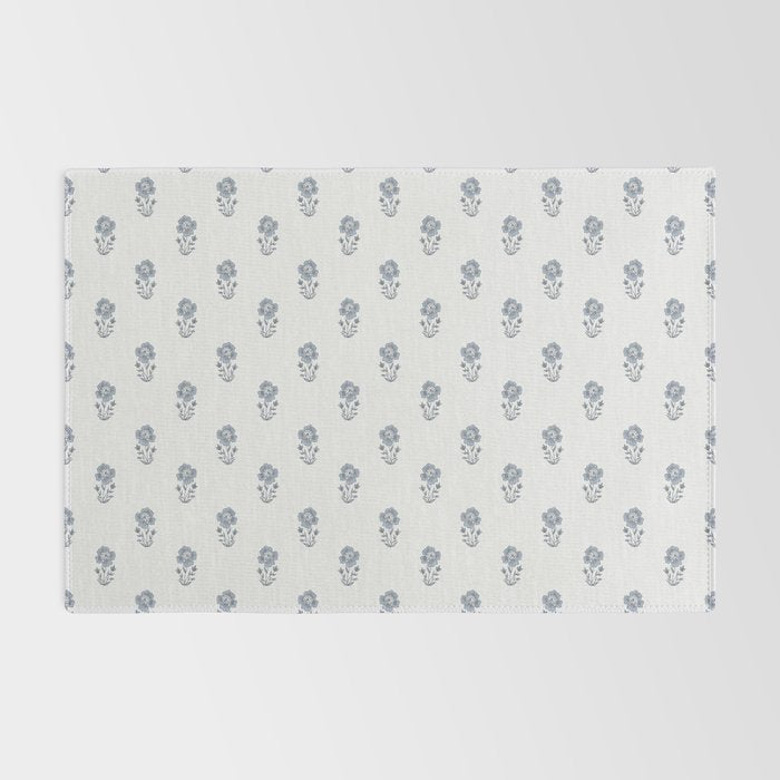 Hydrangea Block Print Rug Gallery Image 2