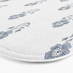 Hydrangea Block Print Bath Mat Gallery Image 3