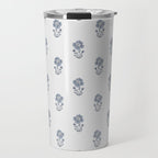 Hydrangea Block Print Travel Mug Gallery Image 1