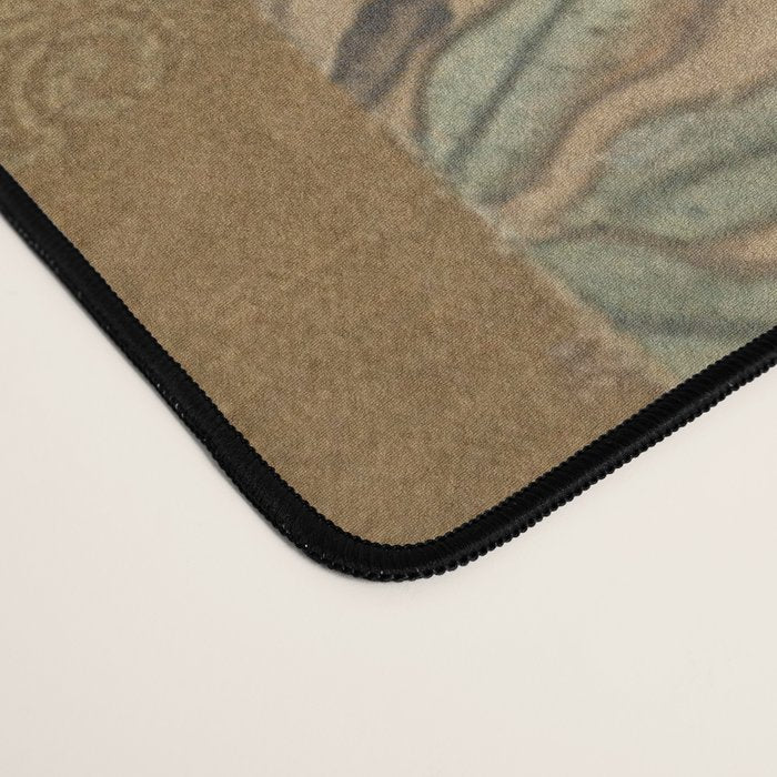 16th Century Japanese Bird and Peony Edo Era Painting Desk Mat Gallery Image 4