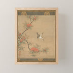 16th Century Japanese Bird and Peony Edo Era Painting Mini Art Print Gallery Image 1