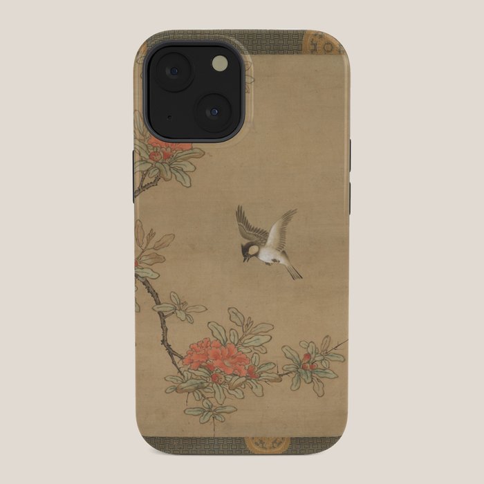 16th Century Japanese Bird and Peony Edo Era Painting iPhone Case Gallery Image 34