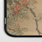 16th Century Japanese Bird and Peony Edo Era Painting Laptop Sleeve Gallery Image 3