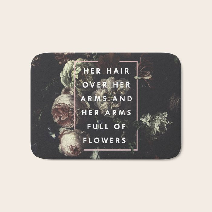 Arms Full Of Flowers Bath Mat Gallery Image 1