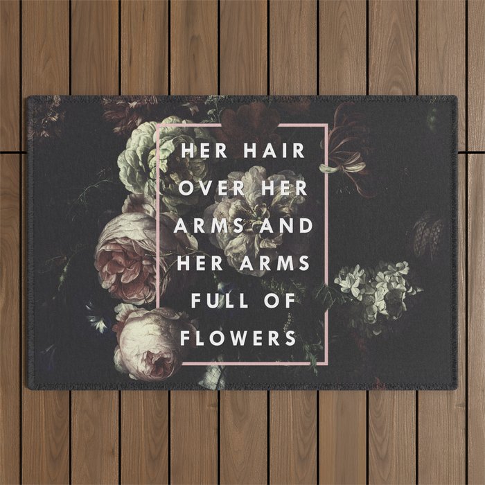 Arms Full Of Flowers Outdoor Rug