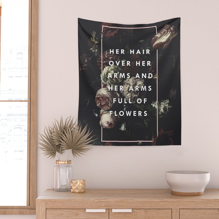 Arms Full Of Flowers Wall Tapestry Gallery Image 2