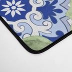 Summer citrus ,floral Mediterranean style ,lemon fruit pattern  Desk Mat Gallery Image 4