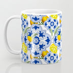 Summer citrus ,floral Mediterranean style ,lemon fruit pattern  Coffee Mug Gallery Image 3