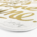 Coffee & Wine - Gold Bath Mat Gallery Image 3