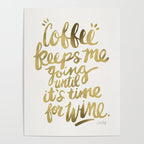 Coffee & Wine - Gold Poster Gallery Image 4
