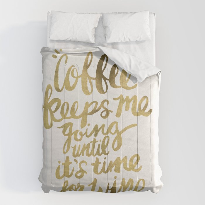 Coffee & Wine - Gold Comforter Gallery Image 6