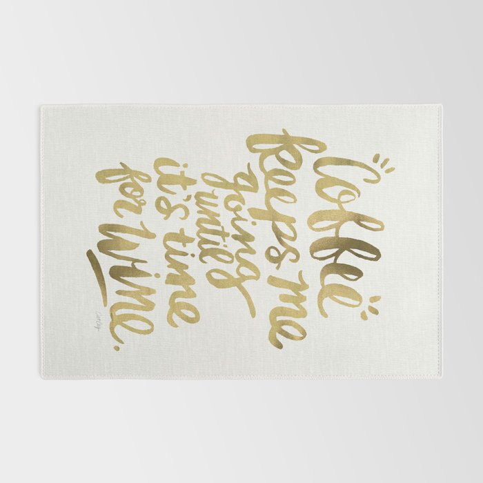 Coffee & Wine - Gold Rug Gallery Image 2