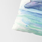 Dolphin Watercolor Sea Creature Animal Pillow Sham Gallery Image 4