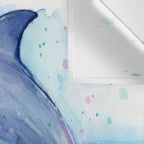 Dolphin Watercolor Sea Creature Animal Wall Tapestry Gallery Image 3