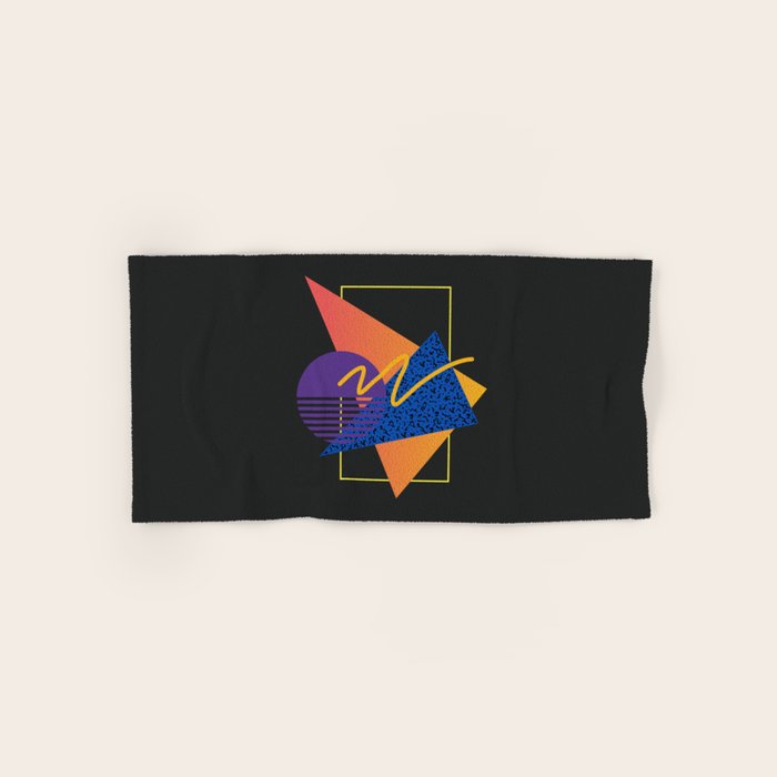 Memphis pattern 113 - 80s / 90s Retro Bath Towel Gallery Image 1