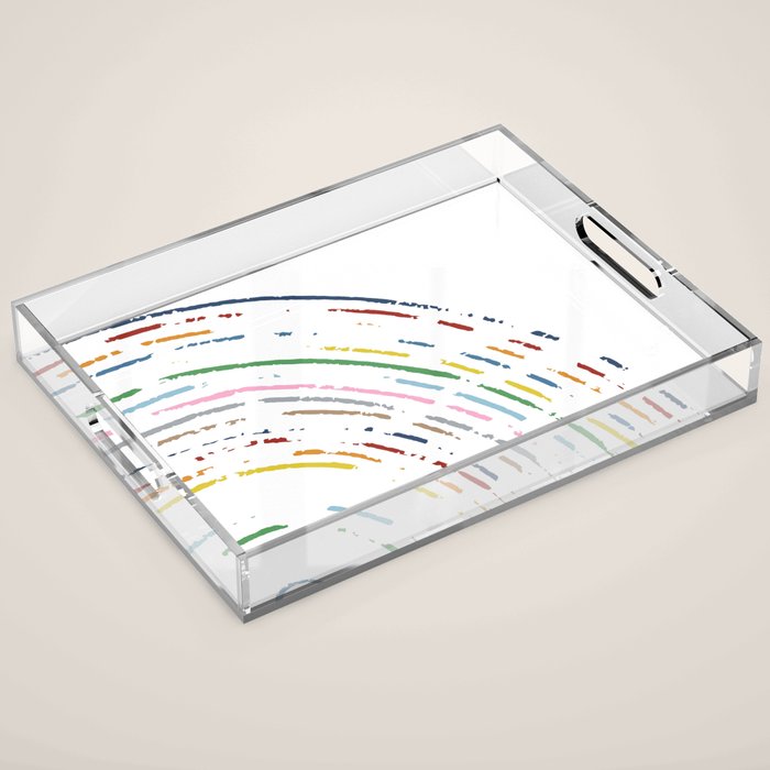 Rainbow Part Disc Acrylic Tray Gallery Image 1