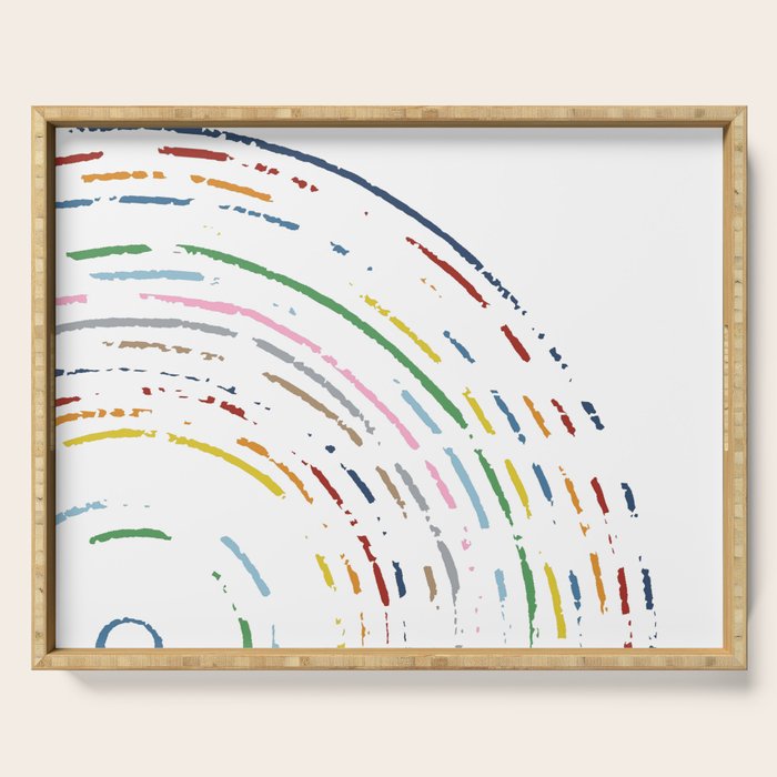 Rainbow Part Disc Serving Tray Gallery Image 1