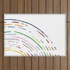 Rainbow Part Disc Outdoor Rug Gallery Image 1