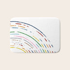 Rainbow Part Disc Bath Mat Gallery Image 1