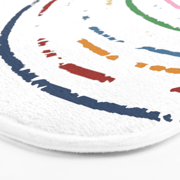 Rainbow Part Disc Bath Mat Gallery Image 3