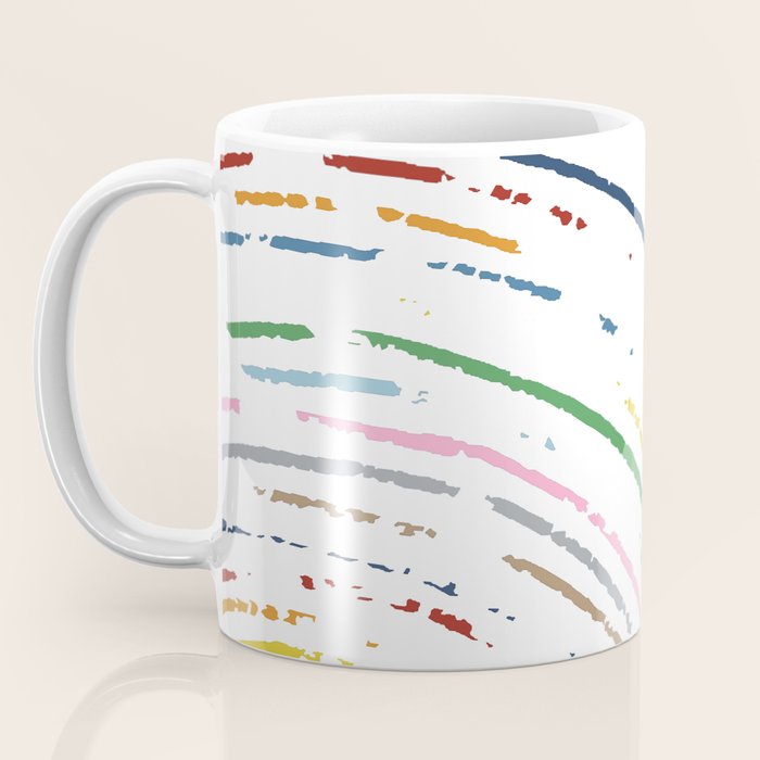 Rainbow Part Disc Coffee Mug Gallery Image 3