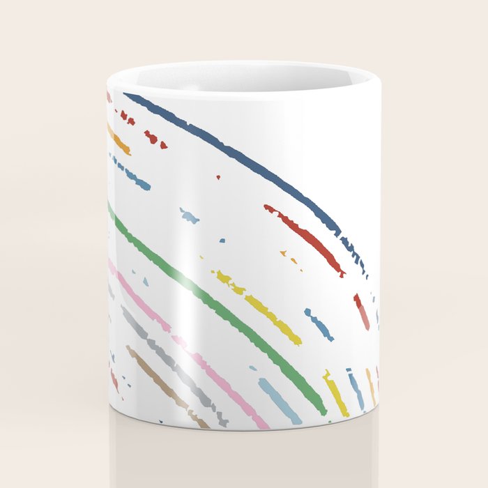 Rainbow Part Disc Coffee Mug Gallery Image 4