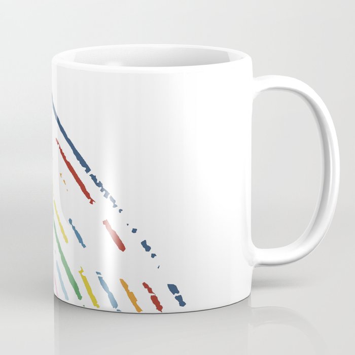 Rainbow Part Disc Coffee Mug