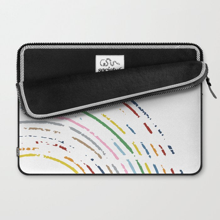 Rainbow Part Disc Laptop Sleeve Gallery Image 2