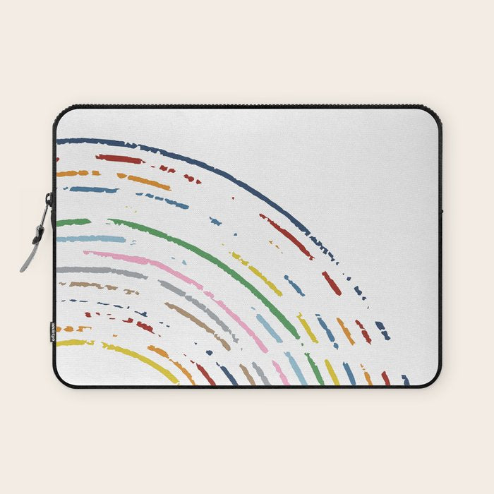 Rainbow Part Disc Laptop Sleeve Gallery Image 1