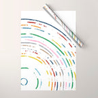 Rainbow Part Disc Wrapping Paper Gallery Image 1