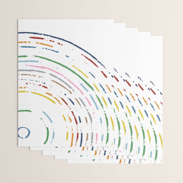 Rainbow Part Disc Wrapping Paper Gallery Image 3