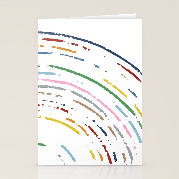 Rainbow Part Disc Stationery Card Gallery Image 1